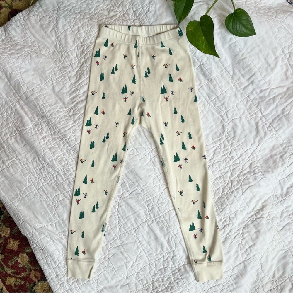 Hanna Andersson Cream Ski Printed Pajama Pants